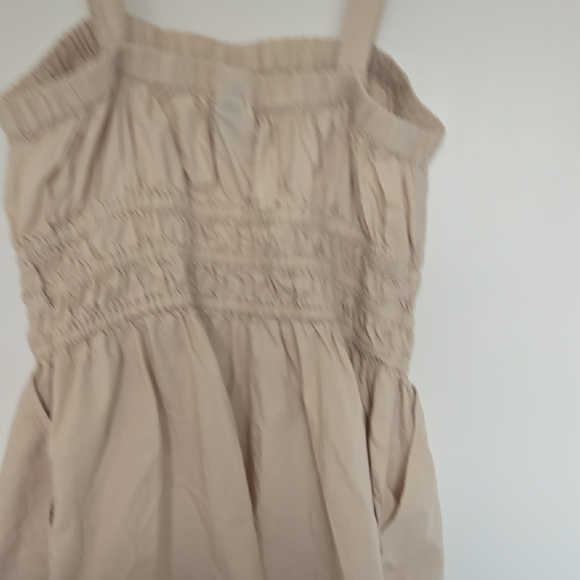 Universal Beige Gathered Waist Dress - Picture 5 of 6